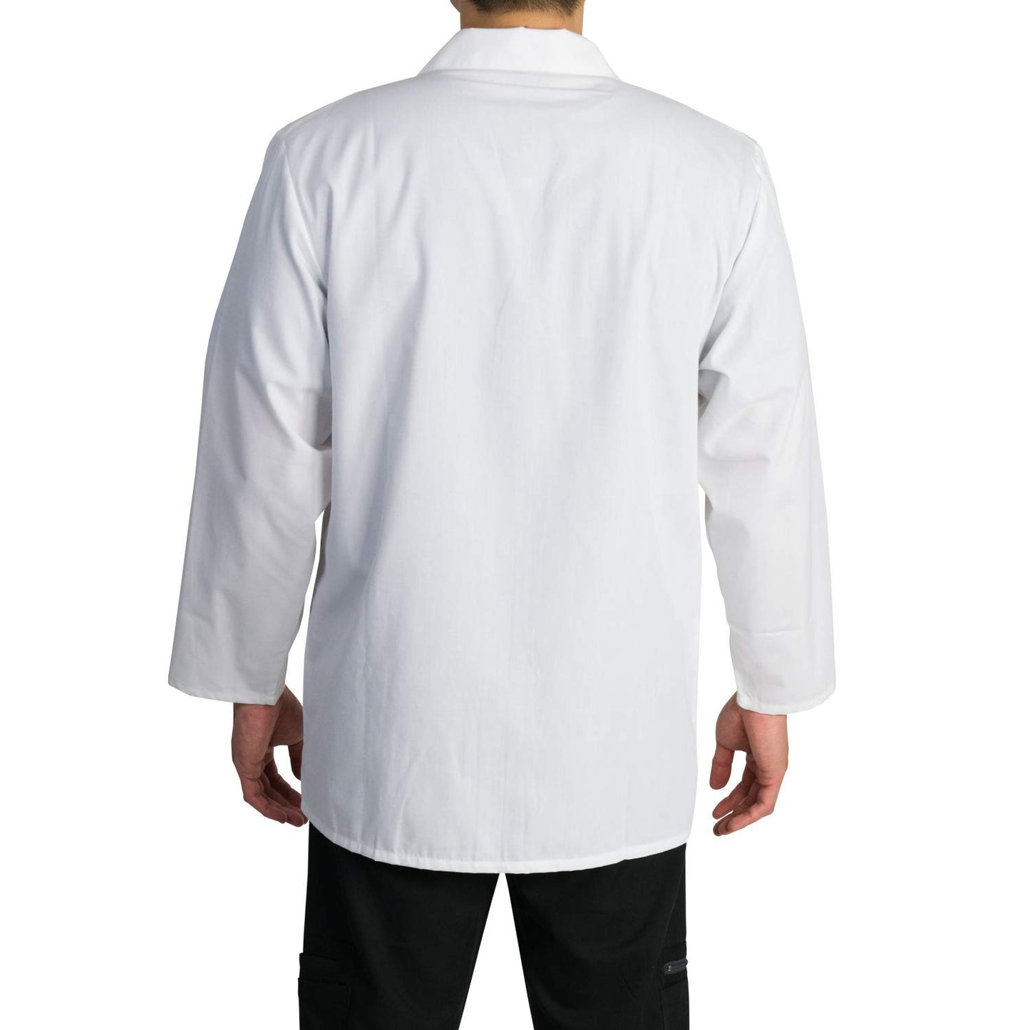 Medgear Men's White Lab Coat 33", Long Sleeve with 3 Pockets