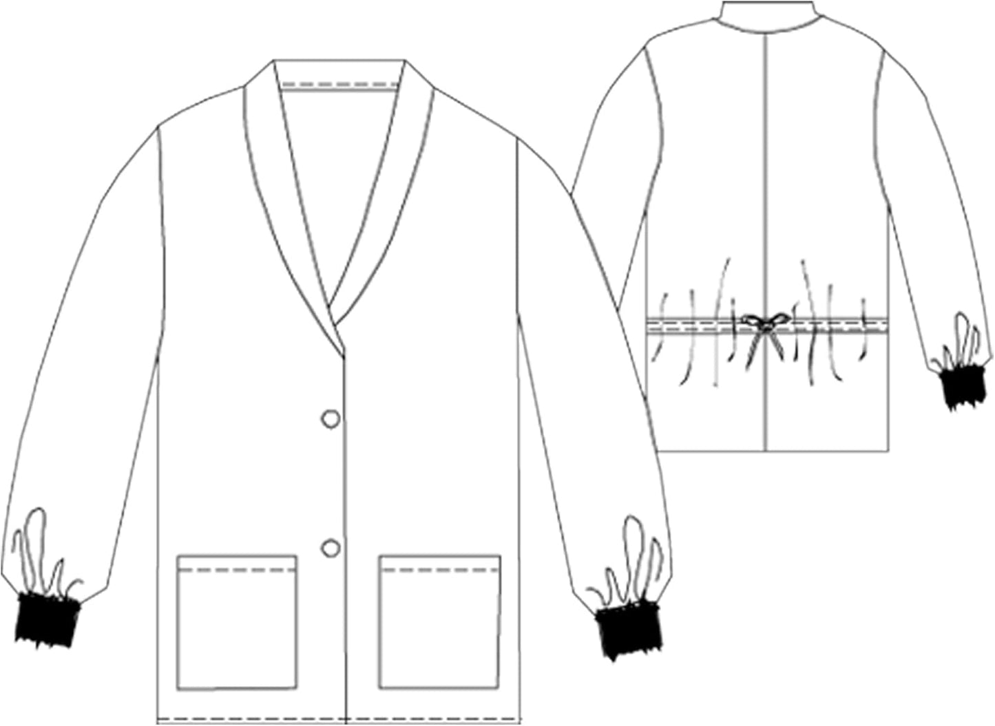 Medgear Womens 27" Lab Coat for Women with Shawl Collar