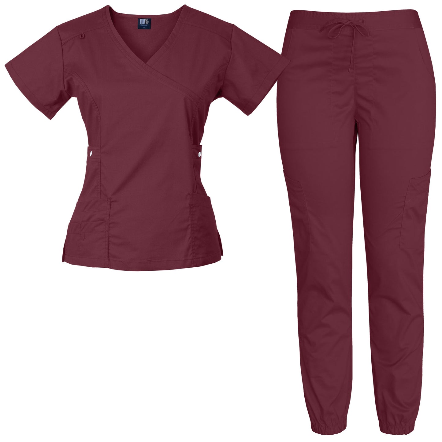 Medgear Women's 12-Pocket Jogger Scrub Set, More Colors