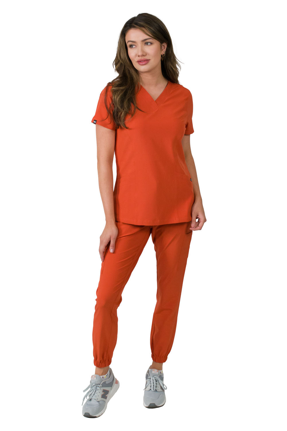 Medgear Olivia Women's 4 Pocket Top Gathered Jogger Pants Set