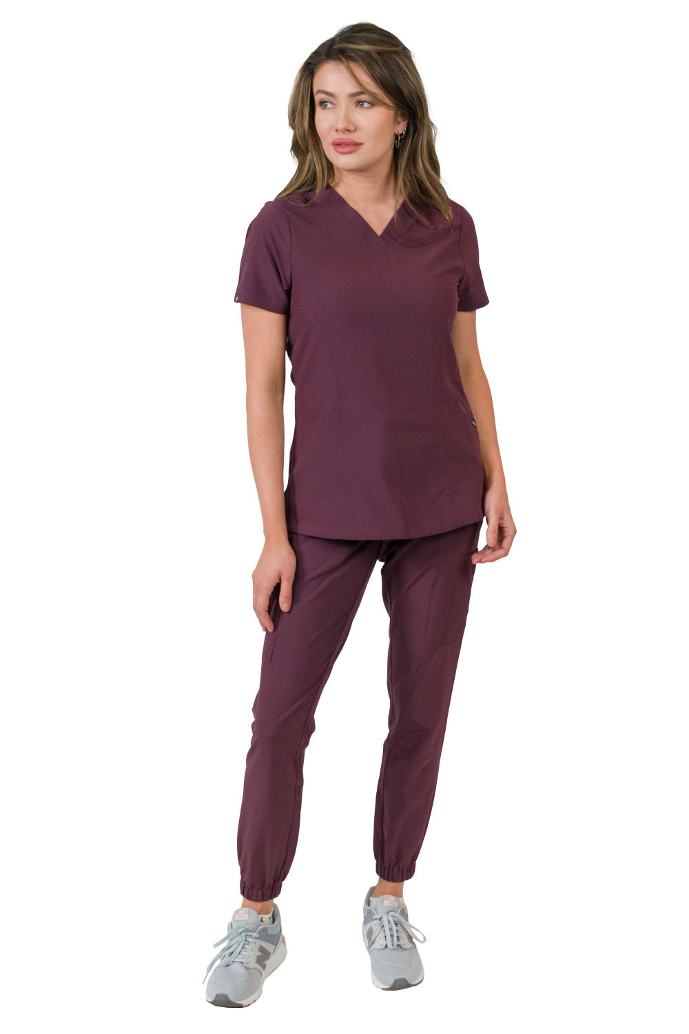Medgear Olivia Women's 4 Pocket Top Gathered Jogger Pants Set
