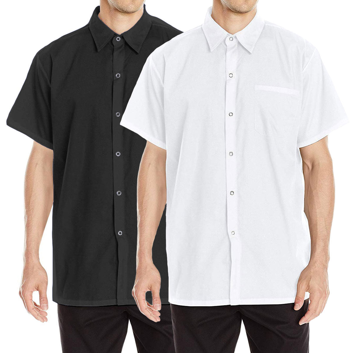 2-PACK Chef Code Men's Basic Work Shirt CC125
