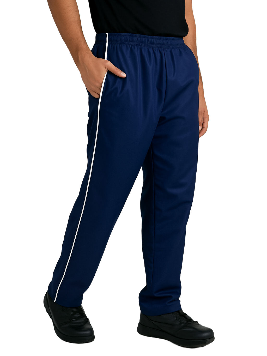 Chef Code Baggy Chef Pants with Single White Stripe