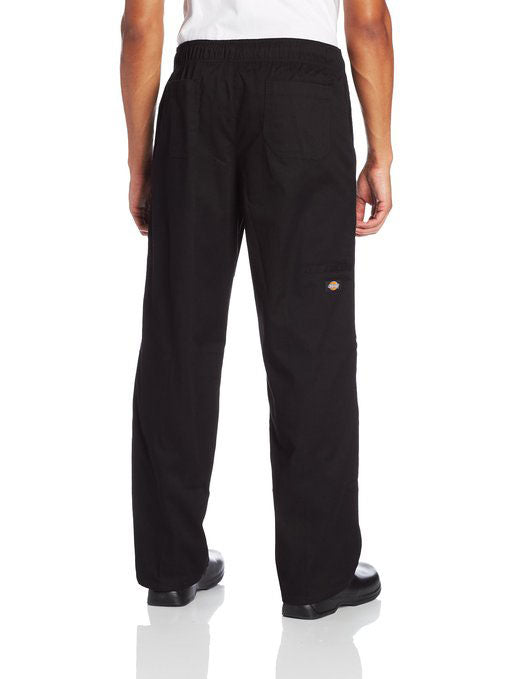 Dickies Men's Double Knee Baggy Chef Pant, Black