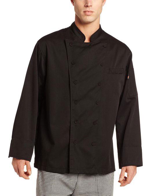 Dickies Lorenzo Executive Chef Coat with Cloth Covered Buttons