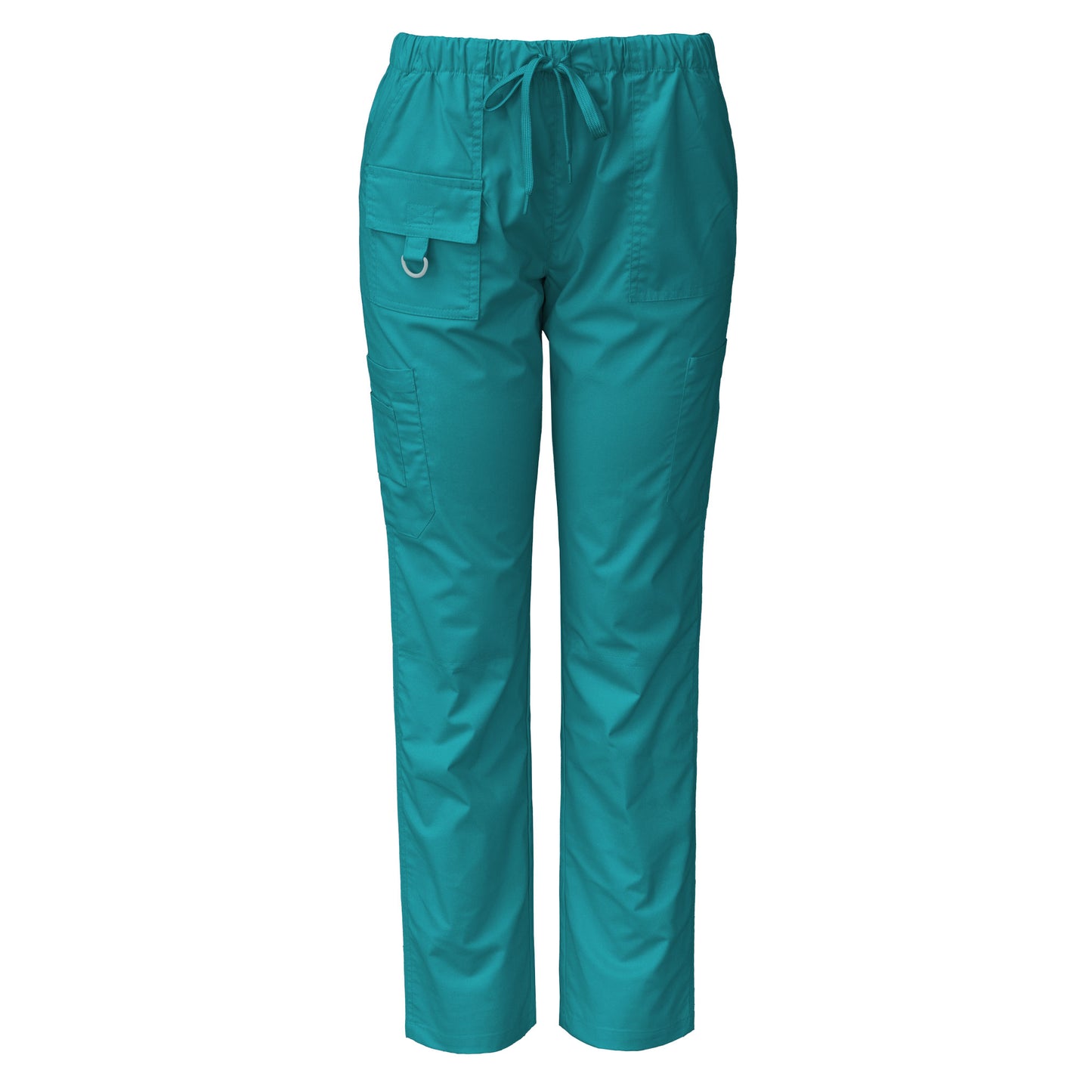 Medgear Womens Stretch Scrubs Pants, Utility Style with 7 Pockets and Loop