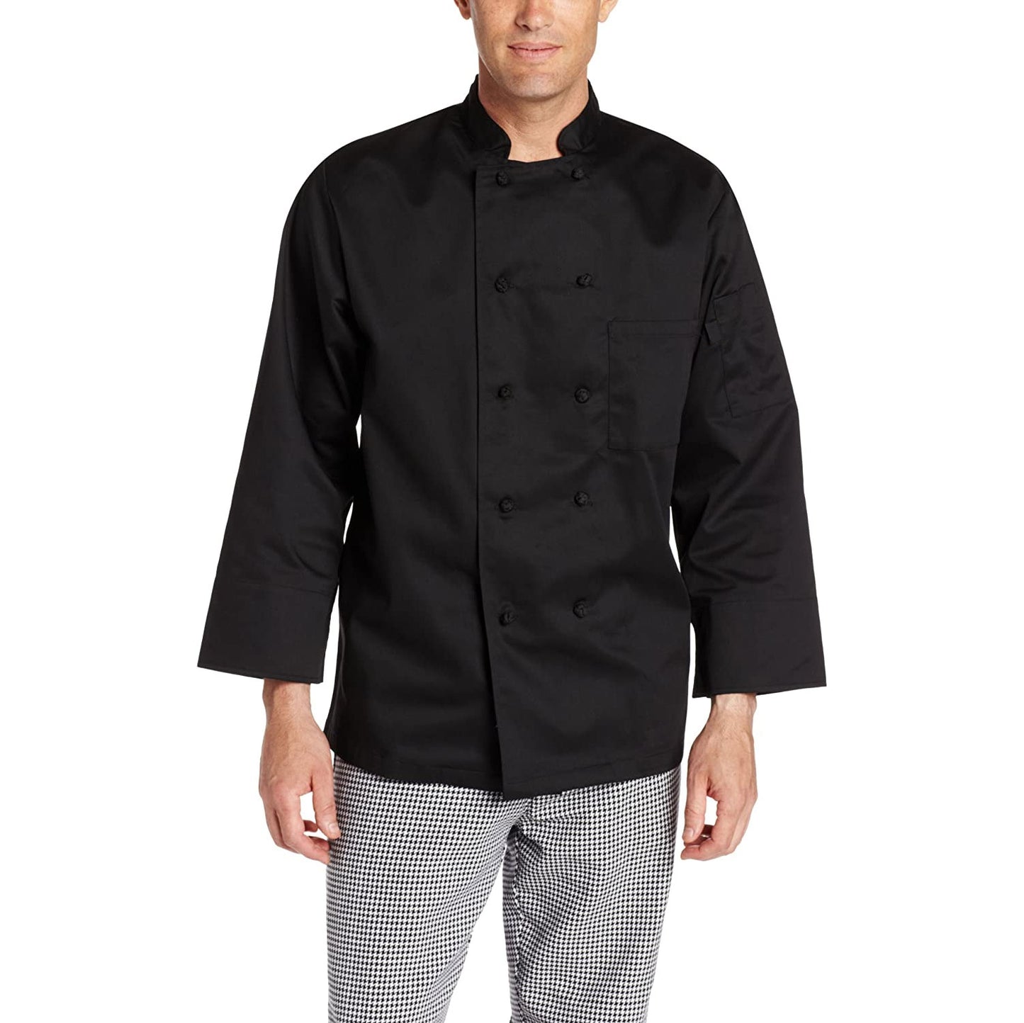 2-PACK Chef Code Francesco Classic Chef Coat with Cloth Knot Buttons