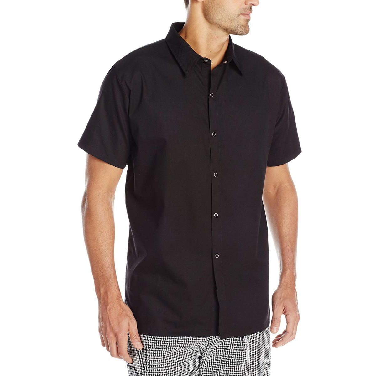 Chef Code Work Shirt, Plain Front with Snap Front Closures