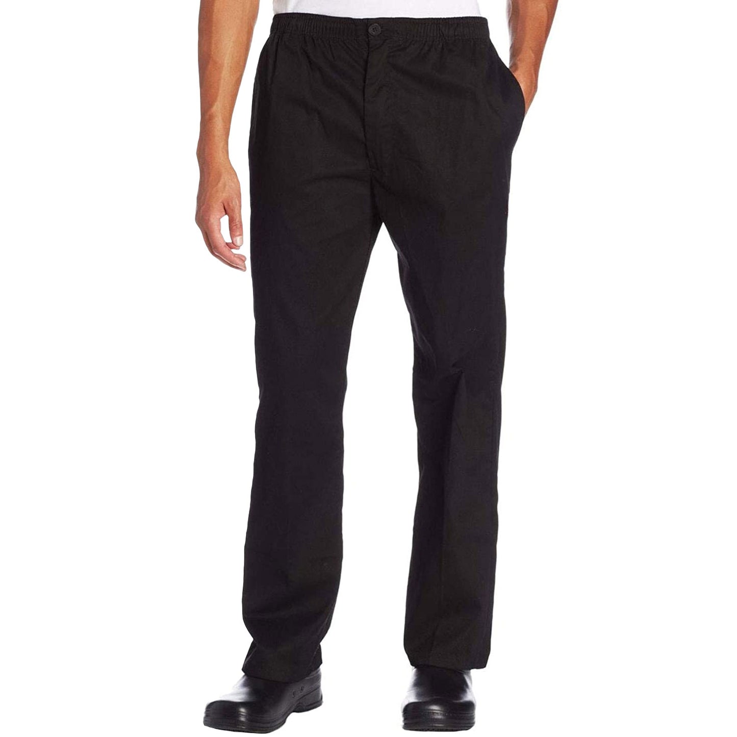 Chef Code Classic Trouser Chef Pant - Elastic Waist with Button and Zipper
