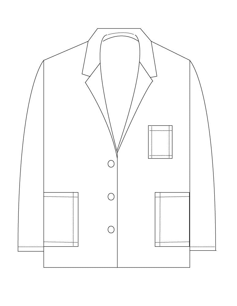 Medgear Women's 33" Lab Coat, Long Sleeve White