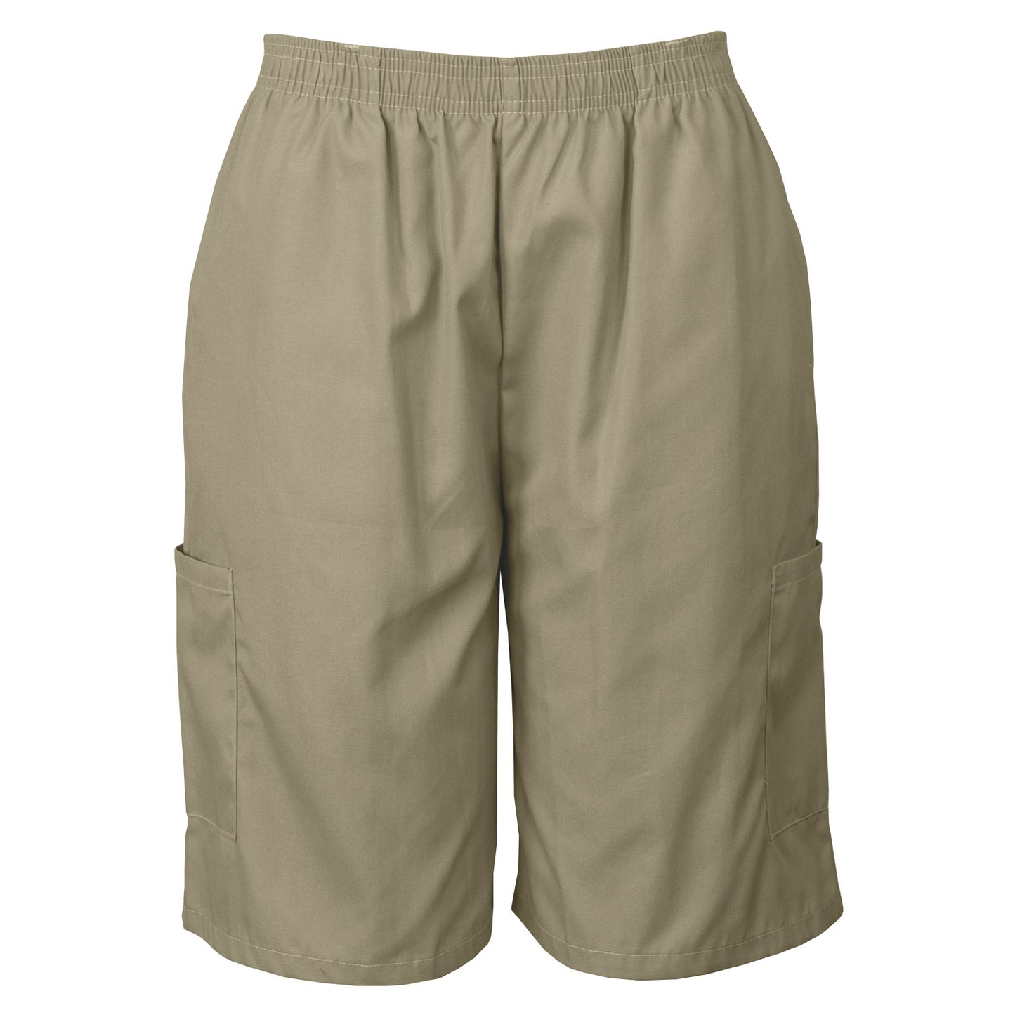 Medgear Scrubs Shorts with Elastic Waist and Cargo Pockets, Soft Cotton Blend