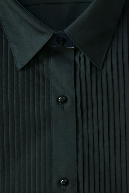 Women's Tuxedo Shirt with 1/4" Pleats and Point Collar
