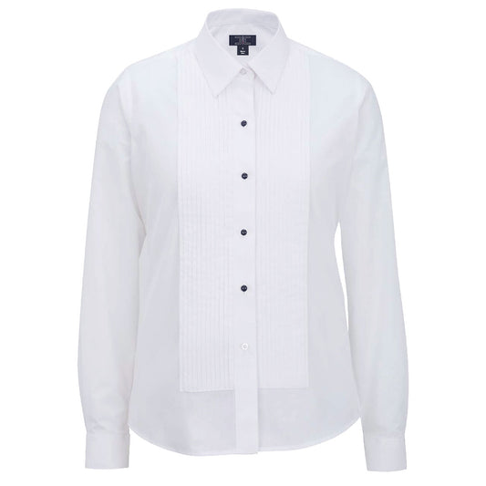 Women's Tuxedo Shirt with 1/4" Pleats and Point Collar