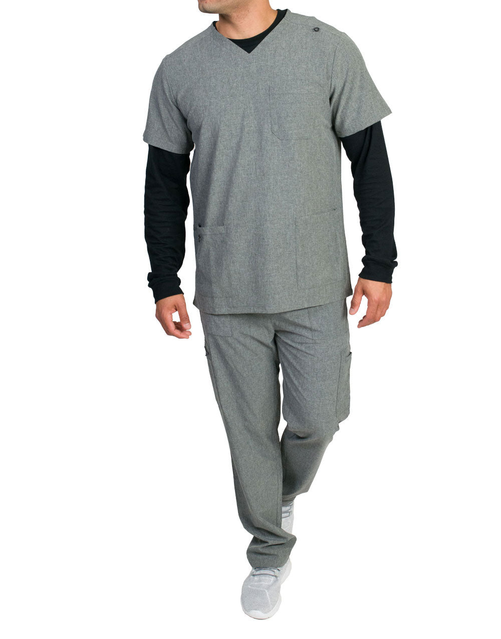 Medgear Orion Men's 4-Pocket Top Rib Knit Cuff Jogger Set
