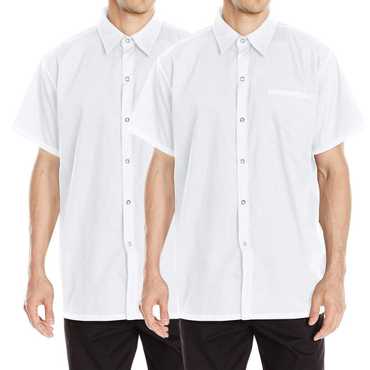 2-PACK Chef Code Men's Basic Work Shirt CC125