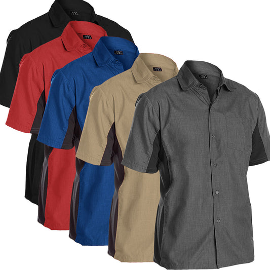 Chef Code Utility Work Shirt with Button Front and Vent Side Panels