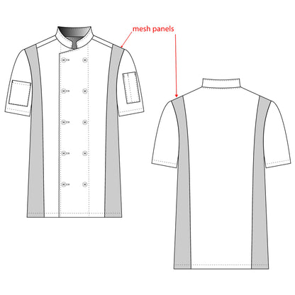Chef Code Cool Breeze Side Vent Chef Coat