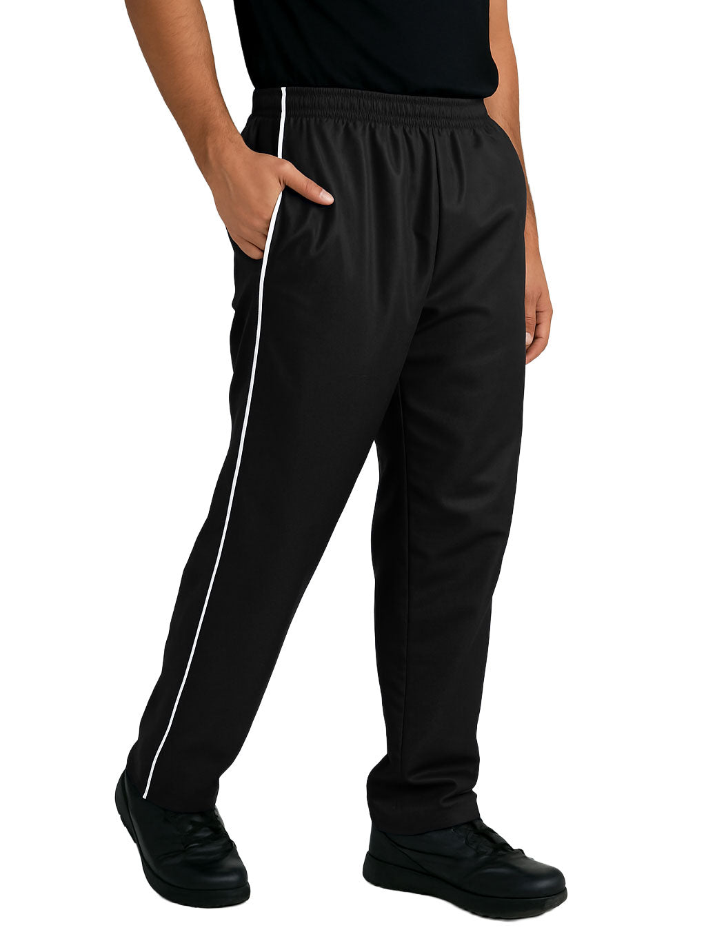 Chef Code Baggy Chef Pants with Single White Stripe