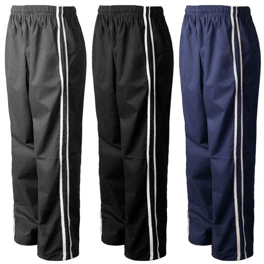 Chef Code Chef Pants, Classic Baggy with Elastic Waist, Drawstring and Stripe Detail
