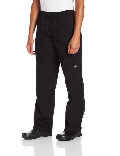 Dickies Men's Double Knee Baggy Chef Pant, Black