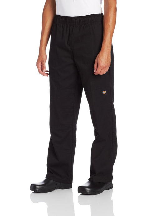 Dickies Men's Double Knee Baggy Chef Pant, Black