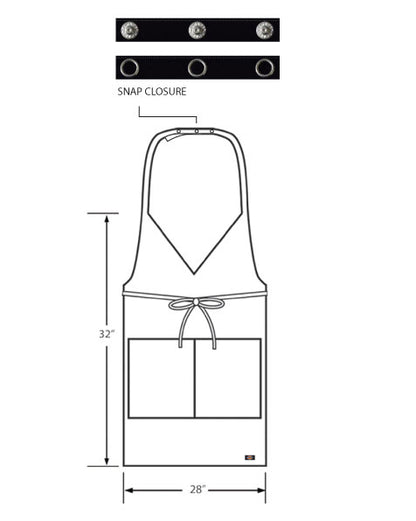 Dickies 3-Pack V-Neck Apron, 31" Long