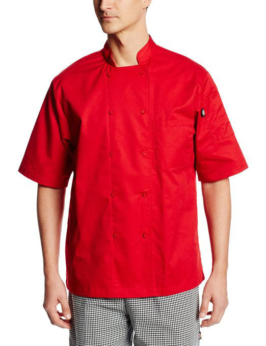 Dickies Lightweight Cool Breeze Chef Coat Short Sleeve w/ Mesh Inlay