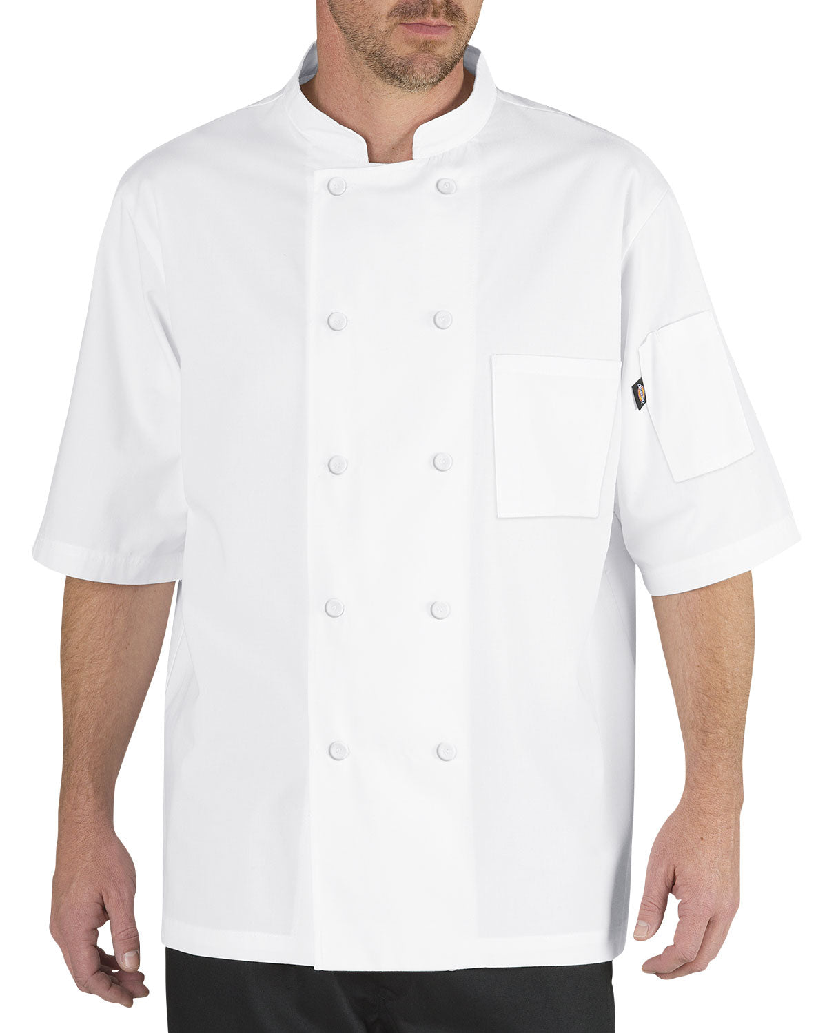 Dickies Lightweight Cool Breeze Chef Coat Short Sleeve w/ Mesh Inlay