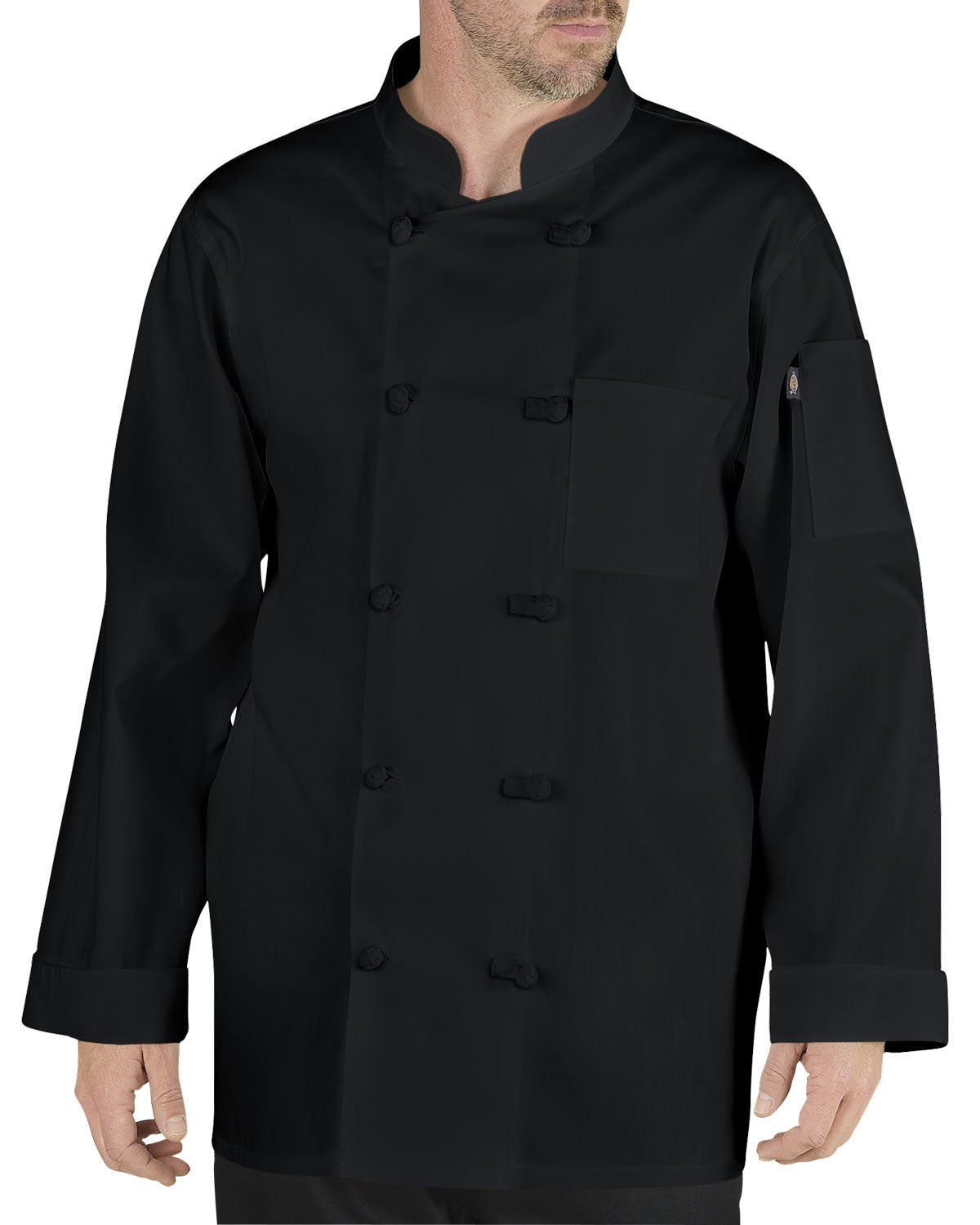 Dickies Francesco Classic Chef Coat w/ Cloth Knot Buttons
