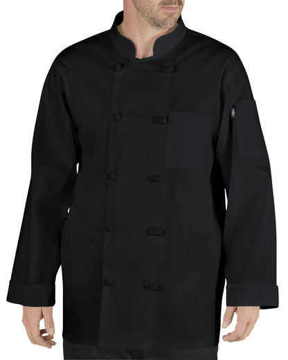 Dickies Francesco Classic Chef Coat w/ Cloth Knot Buttons
