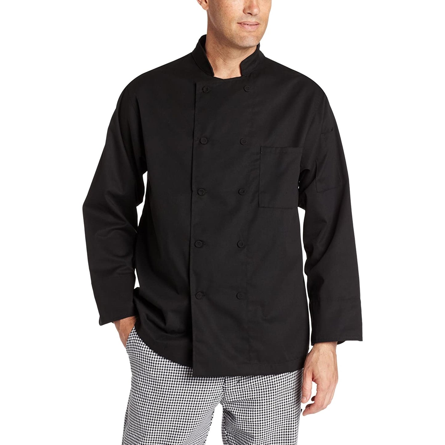 Dickies Chef Coat Long Sleeve with Cloth Covered Buttons