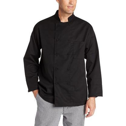 Dickies Chef Coat Long Sleeve with Cloth Covered Buttons