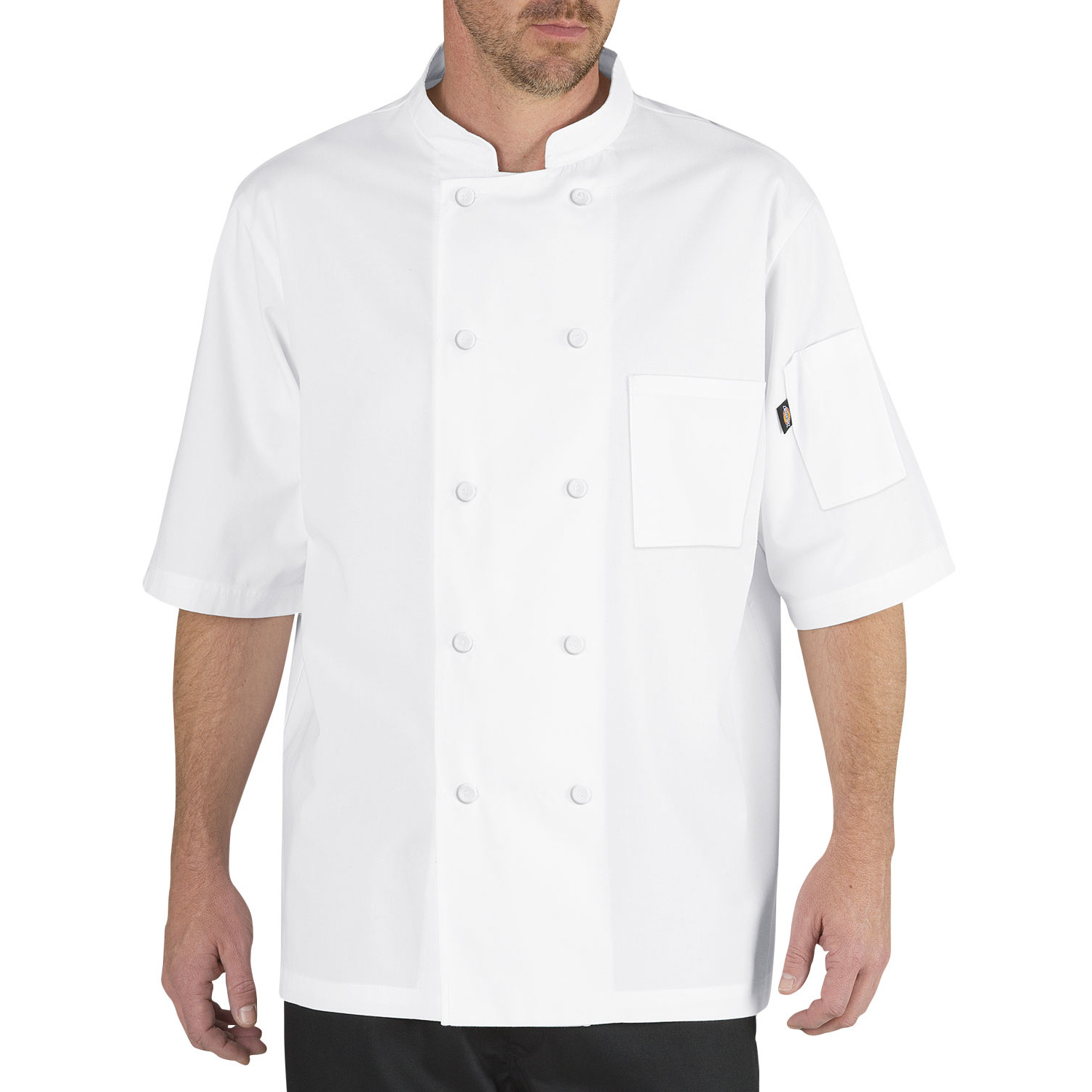 Dickies Mens Solid Cool Breeze Chef Coat 