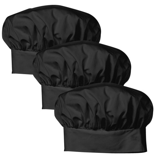 3-Pack Chef Code Adjustable Chef Hat for Men and Women