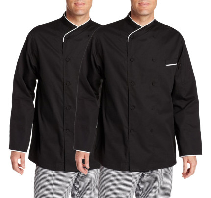 2-PACK Chef Code 100% Egyptian Cotton Executive Chef Coat Unisex