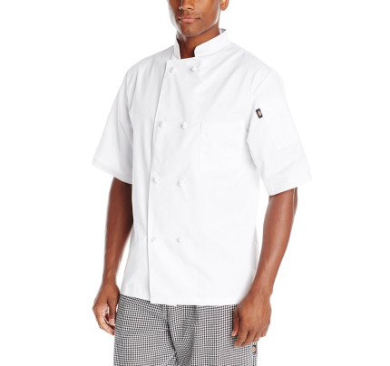 Dickies Chef Luigi Classic Chef Coat with Cloth Knot Buttons