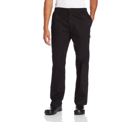 Chef Code Classic Trouser Chef Pant - Elastic Waist with Button and Zipper